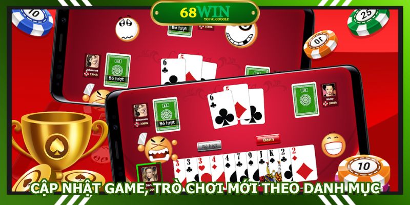 Cập nhật game, trò chơi mới theo danh mục